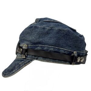 Vintage ROBO CAP‎ The Road Rag Denim Hat Unisex Size M Motorcycle Biker Canada